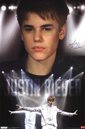 Framed Justin Bieber - Stage Print