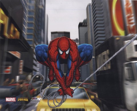 Framed Spider-man Action Photo Print