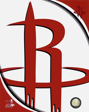 Framed Houston Rockets Team Logo Print