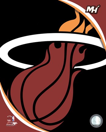 Framed Miami Heat Team Logo Print