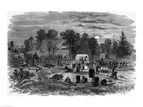 Framed Blenker&#39;s Brigade Covering the Retreat Near Centreville, July 1861 Print