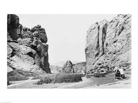 Framed Gateway and Pike&#39;s Peak Print
