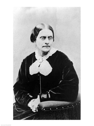 Framed Susan Brownell Anthony Print