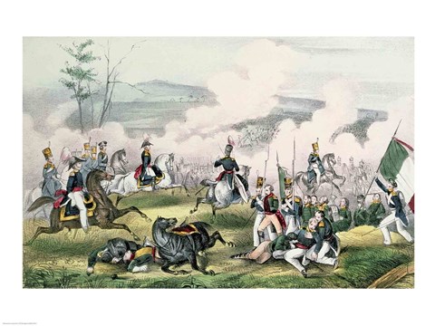 Framed Battle of Palo Alto, California, 8th May 1846 Print
