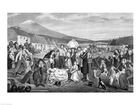 Framed Eviction: A Scene from Life in Ireland Print