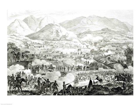 Framed Ever Memorable Battle of Buena Vista Print