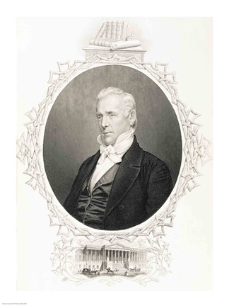 Framed James Buchanan Print