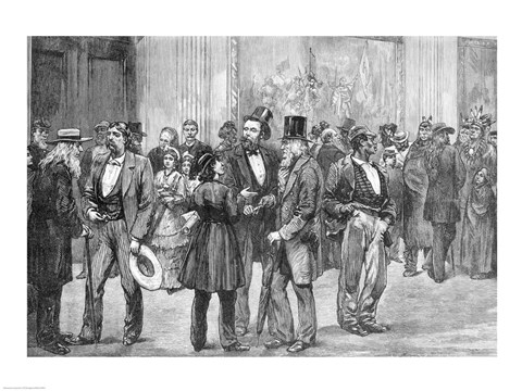 Framed Scene in the Rotunda, Washington Print