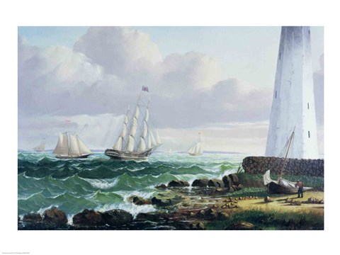 Framed Whalers coming home Print