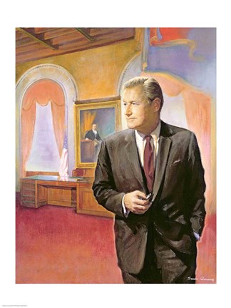 Framed Governor Nelson A. Rockefeller Print