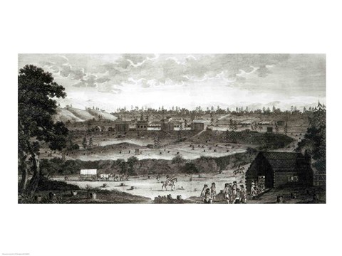 Framed Encampment of the Convention Army Print