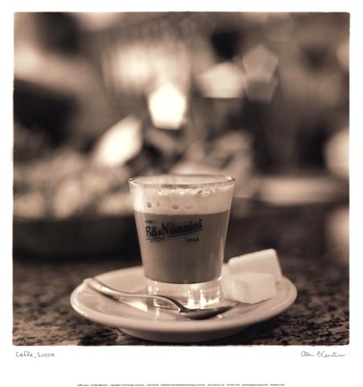 Framed Caffe, Lucca Print