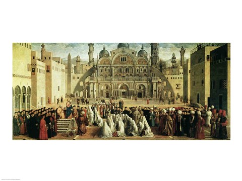 Framed St. Mark Preaching in Alexandria, Egypt Print