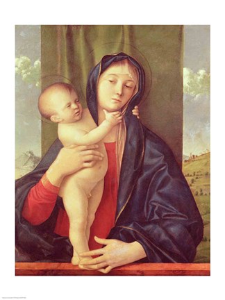 Framed Virgin and Child Print