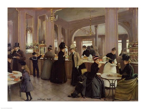 Framed La Patisserie Gloppe Print