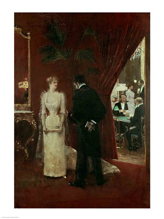 Framed Private Conversation, 1904 Print