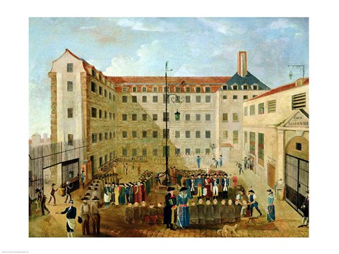 Framed Shackling the Prisoners at Bicetre, 1791 Print