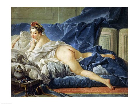 Framed Odalisque, 1745 Print