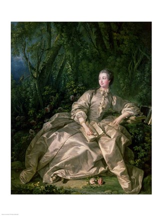 Framed Madame de Pompadour, 1758 Print