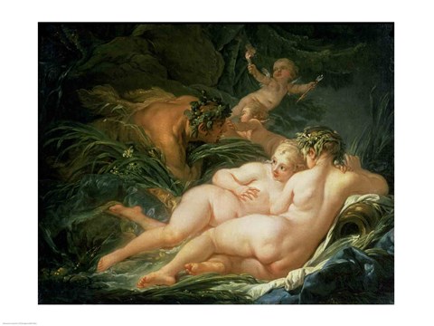 Framed Pan and Syrinx, 1759 Print