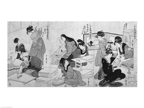 Framed Making prints Print