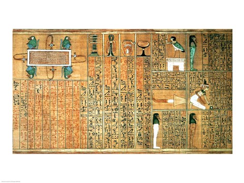 Framed Detail depicting the deceased and his Ba Print