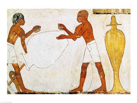 Framed Engraving and polishing vases in gold and silver, from the Tomb of Rekhmire Print