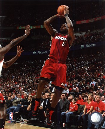 Framed LeBron James 2010-11 Playoff Action Print