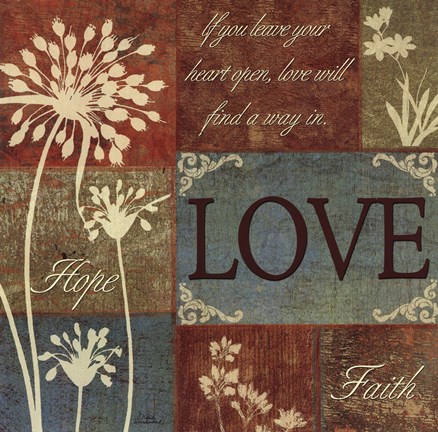 Framed Caribbean Sky Love Print