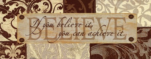 Framed Believe Print