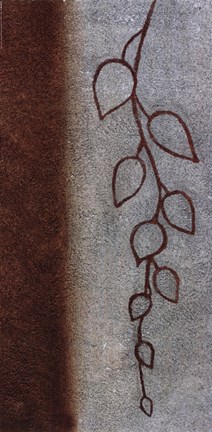 Framed Cascading Leaves I Print