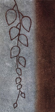 Framed Cascading Leaves II Print