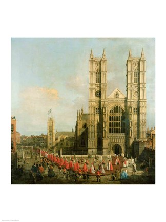 Framed Procession of the Knights of the Bath Print