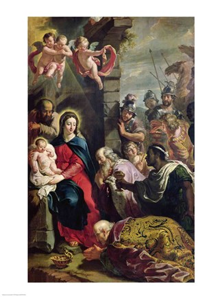 Framed Adoration of the Magi Print