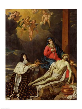 Framed Vow of Louis XIII King of France and Navarre, 1638 Print