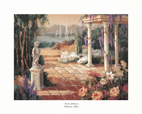 Framed Wisteria Arbor Print