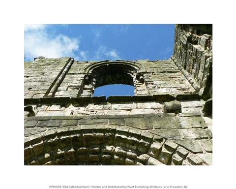Framed Old Cathedral Ruins Print