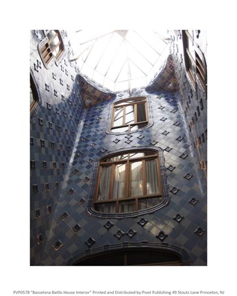 Framed Barcelona Batllo House Interior Print
