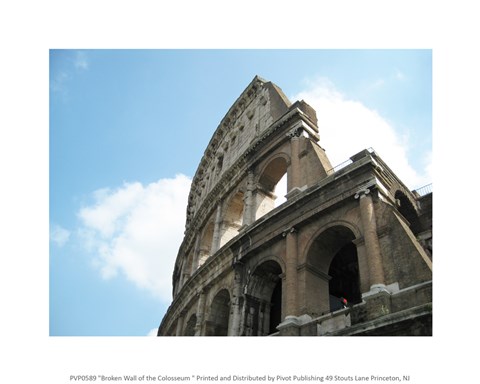 Framed Broken Wall of the Colosseum Print