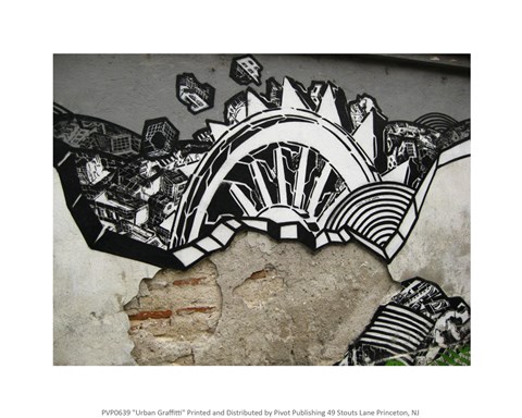 Framed Urban Graffitti Print