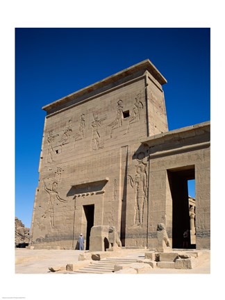 Framed Philae Temple, Aswan, Egypt Print