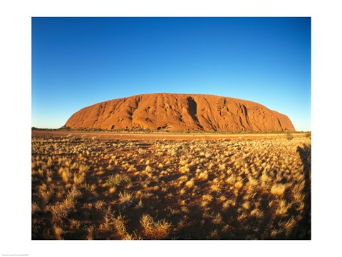 Framed Ayers Rock, Uluru-Kata Tjuta National Park, Australia Print
