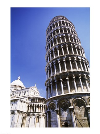 Framed Leaning Tower  Pisa, Italy Print