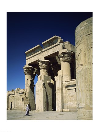 Framed Temple of Kom Ombo, Kom Ombo, Egypt Print