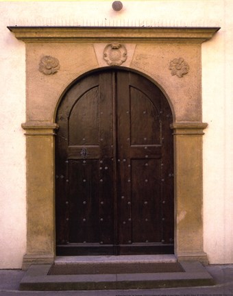 Framed Prague Door II Print