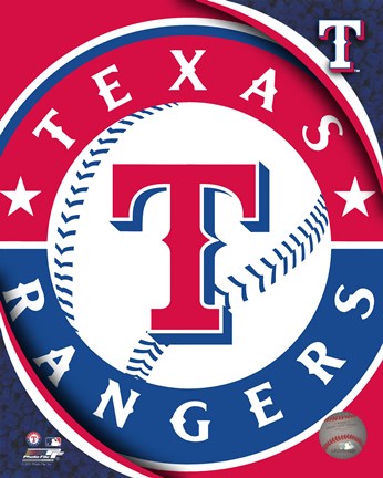Framed 2011 Texas Rangers Team Logo Print