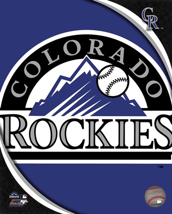 Framed 2011 Colorado Rockies Team Logo Print
