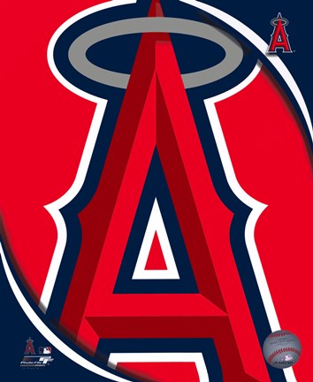 Framed 2011 Los Angeles Angels Team Logo Print
