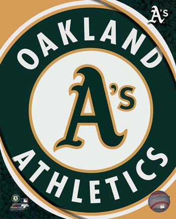 Framed 2011 Oakland A&#39;s Team Logo Print