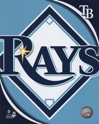 Framed 2011 Tampa Bay Rays Team Logo Print